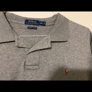 Gray polo shirt. Size XXL
